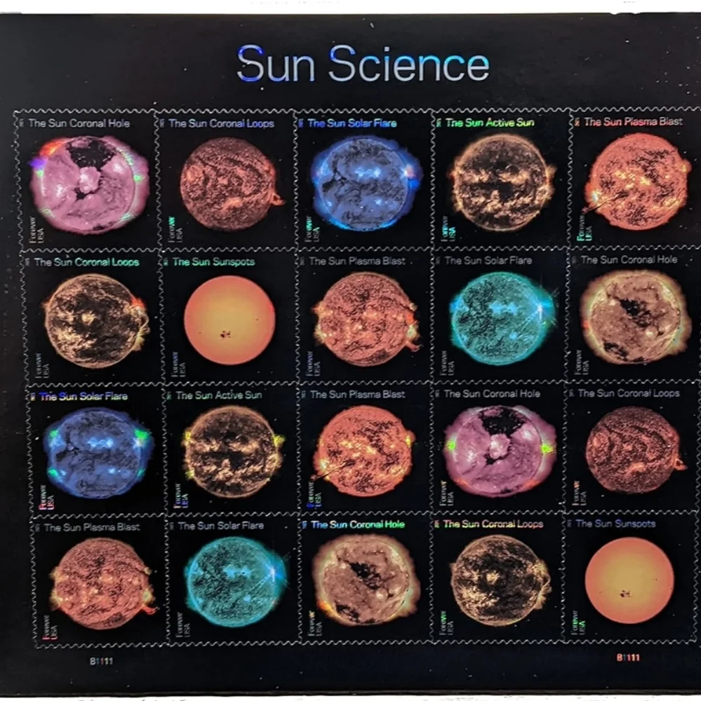 100 Sun Science 2021 Forever First Class Postage Stamps USPS Nasa Astronaut Mail